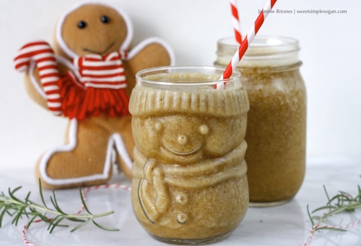 Healthy Vegan Gingerbread Smoothie