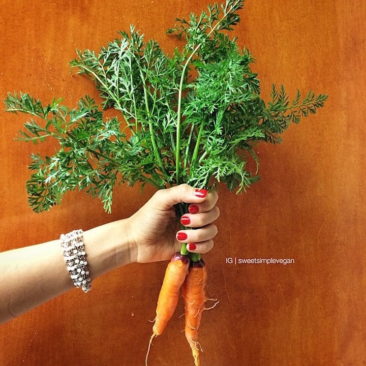 Carrots grown from compost.