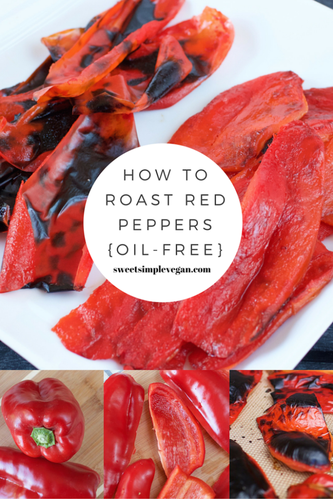 How To Roast Red Peppers! {Oil-free}