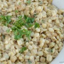 Coconut Creamed Corn {oil-free} / Vegan Thanksgiving