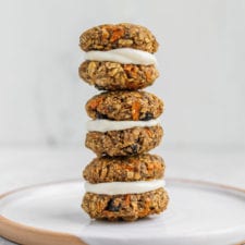 Carrot Cake Cookie Sandwiches (Vegan + Oil-Free)