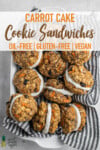 overhead basket with carrot cake cookie sandwiches pinterest