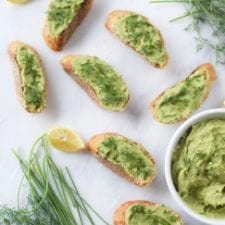 Dill & Chive Bean Dip or Spread {oil-free, low-fat}