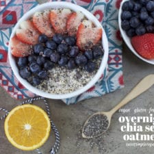 Easy Overnight Chia Oatmeal {gluten-free}