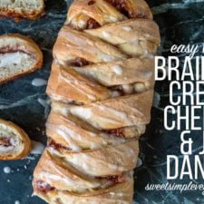 Vegan Braided Cream Cheese & Jam Danish