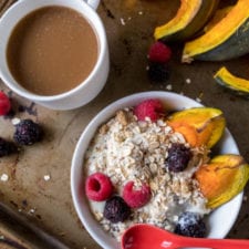 Roasted Kabocha Squash Granola & Yogurt Breakfast Bowls