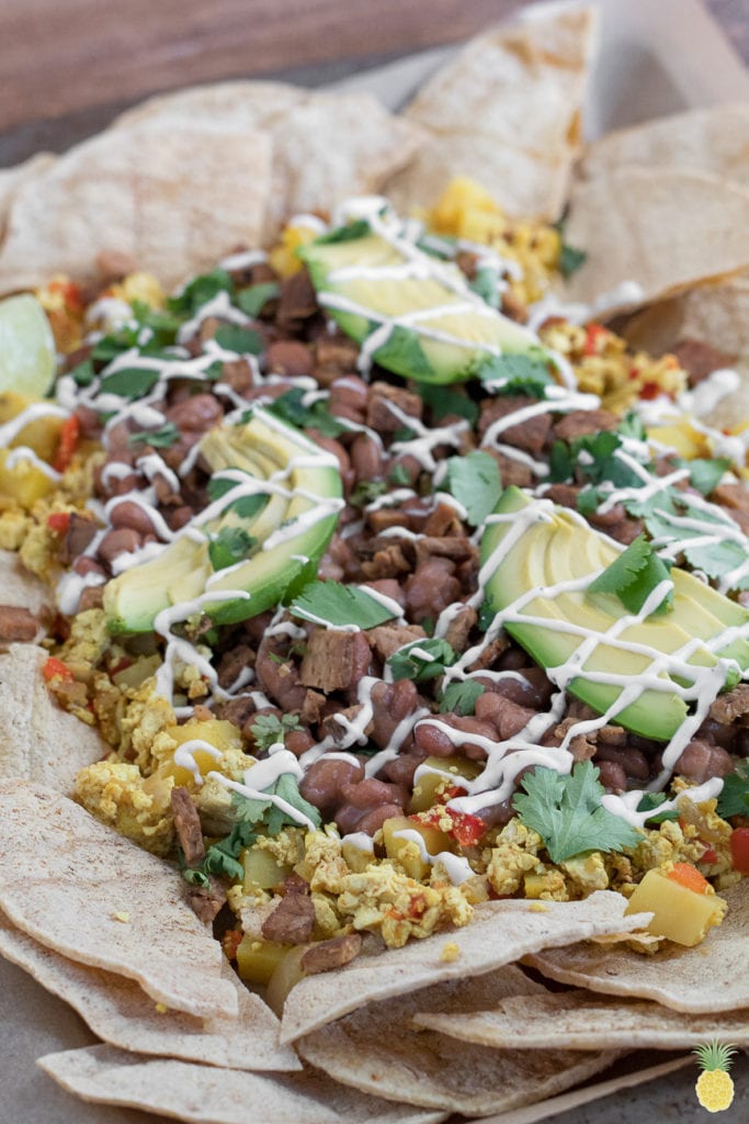 Vegan Breakfast Nachos + 10 must try recipes! #vegan #breakfast #dinner #brinner #epic #musttry #nachos #oilfree