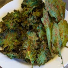 Crispy Cheesy Kale Chips {vegan, oil-free, raw}