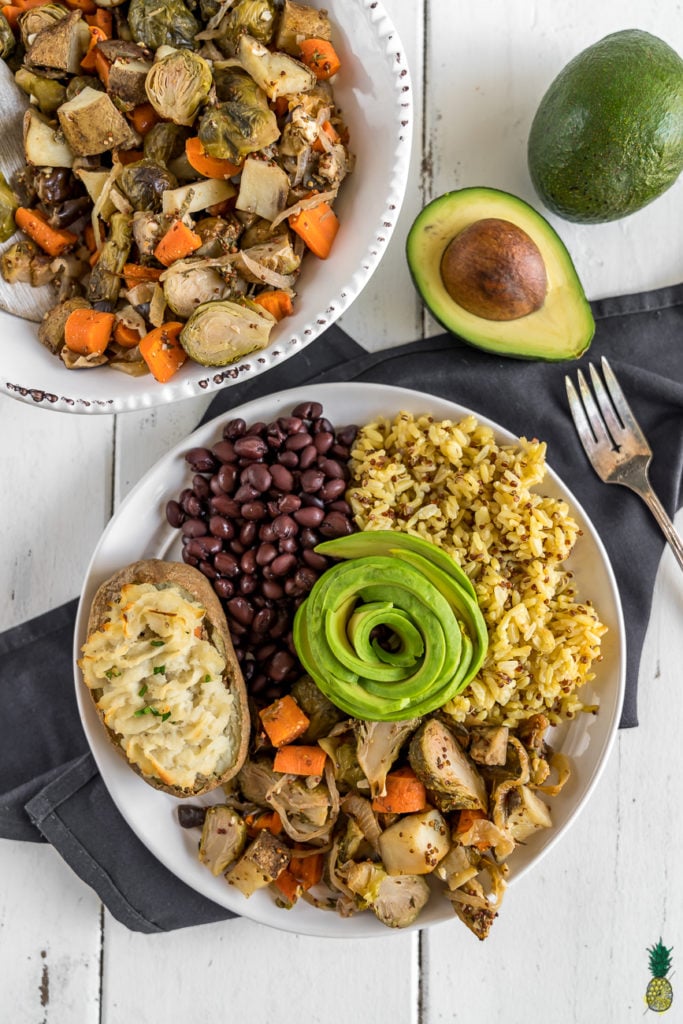 Vegan Roasted Vegetable Meal Prep - Sweet Peas and Saffron