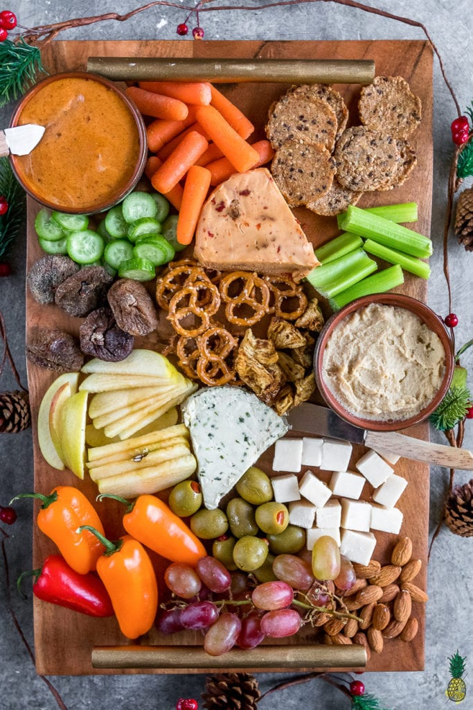 Vegan platters are a tasty addition to a festive food spread for family members who favour a meat-free diet.