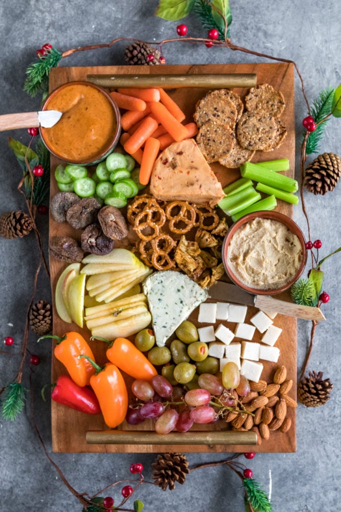 How To Make The Perfect Vegan Holiday Party Platter on https://sweetsimplevegan.com/2017/12/perfect-holiday-party-platter/