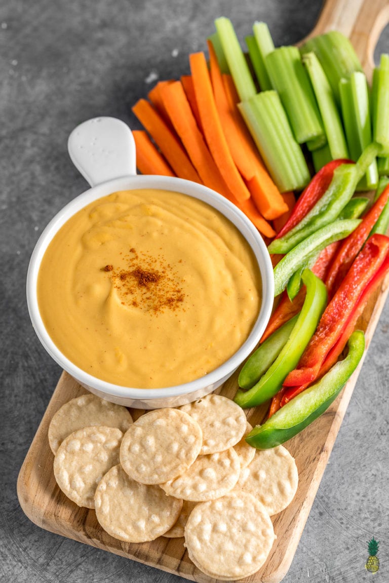 The Best Vegan Chipotle Cheddar Cheese Sauce (Healthy & Oil-free)