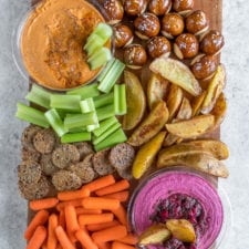 Baked Mojo Fries {oil-free} + Vegan Super Bowl Party Platter