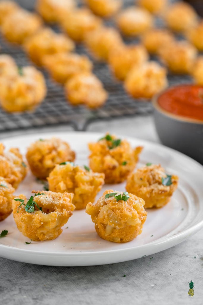 Vegan Baked Mac and Cheese Bites - Sweet Simple Vegan