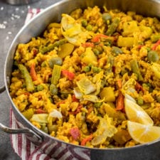 Loaded Vegan Paella {easy + healthy}
