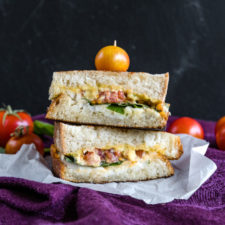 Vegan Caprese Grilled Cheese