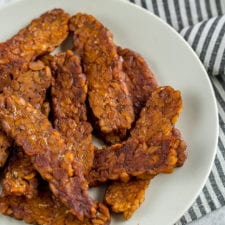 Homemade Tempeh Bacon (8-Ingredients)