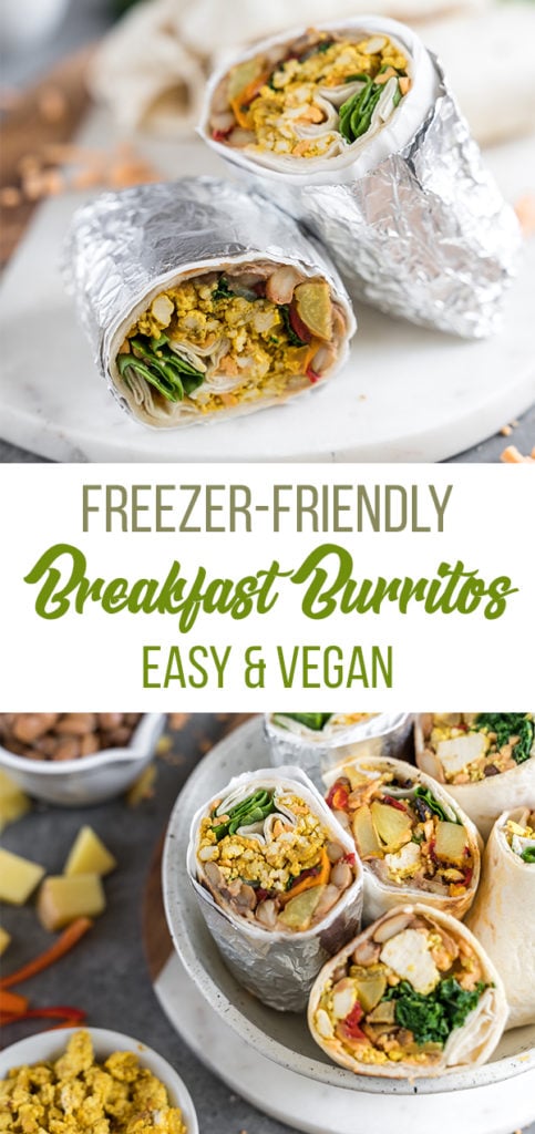 Vegetarian Breakfast Burritos (Freezer Friendly) - Fork in the Kitchen