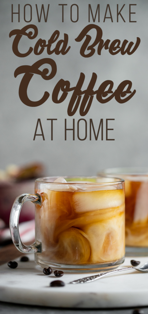 A simple cold brew recipe to make at home. Tastes great and saves money! #vegan #coldbrew #coffee #iced #homemade #diy 