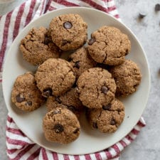 Coconut Flour Chocolate Chip Cookies (Vegan + Gluten-free)