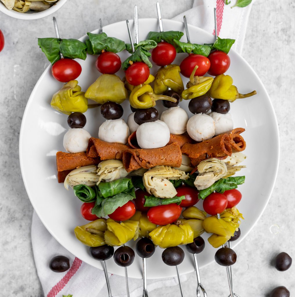 EASY ANTIPASTO SKEWERS + WonkyWonderful