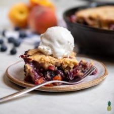 Vegan Peach Cobbler Recipe-image