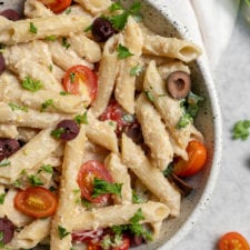 One-Pot 5-Ingredient Hummus Pasta
