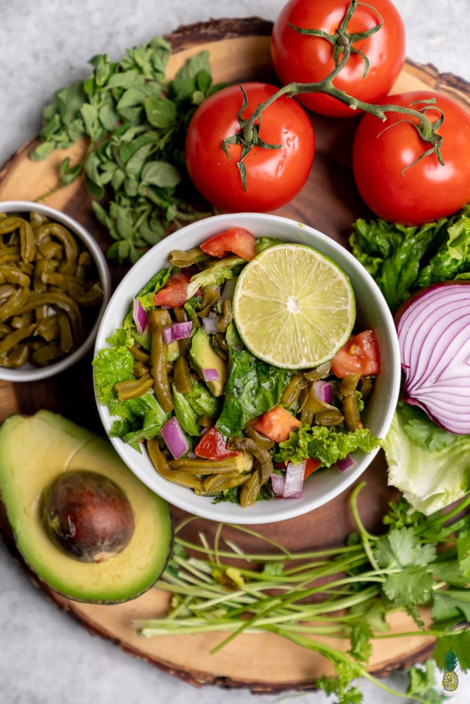 Nopales Summer Salad - Food Heaven Made Easy