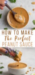 Pinterest image for peanut sauce