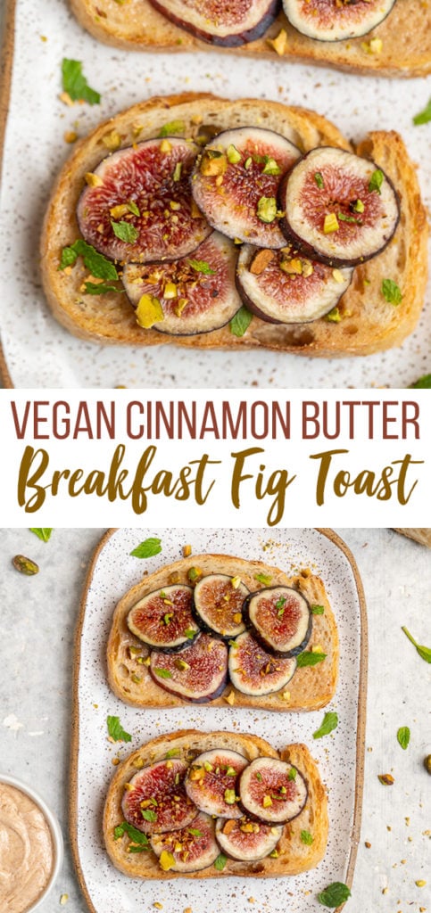 An easy and perfectly sweetened cinnamon butter that is ready in 5 minutes or less! This recipe is perfect on breakfast toast but is also great in mashed sweet potatoes, roasted fall fruit and even on waffles and pancakes! #cinnamon #butter #kids #5minute #breakfast #hack #plantbased #vegan