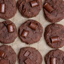 Double Chocolate Peanut Butter Protein Cookies (Grain, Oil & Gluten-free)