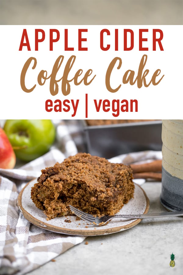 This apple cider coffee cake is a delicious must-have fall dessert you will love.