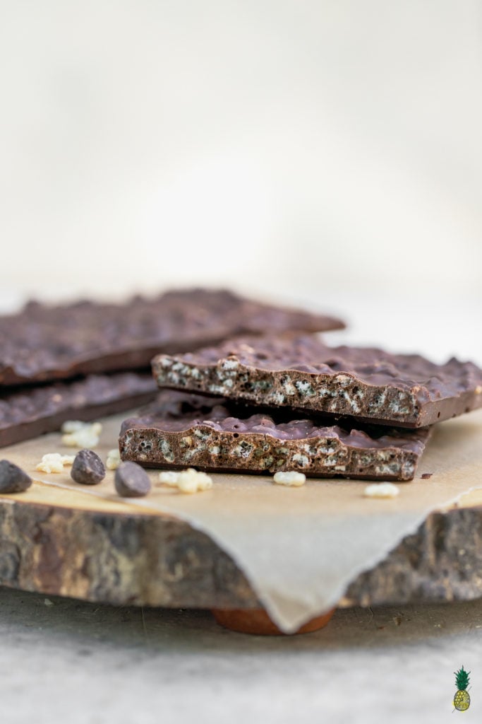 Homemade Crunch Bar | Chocolate and Rice Cereal Vegan