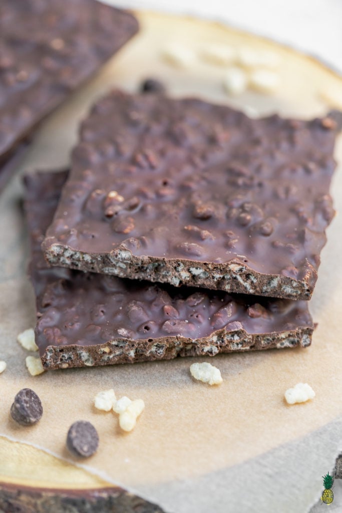 Homemade Crunch Bar | Chocolate and Rice Cereal Vegan