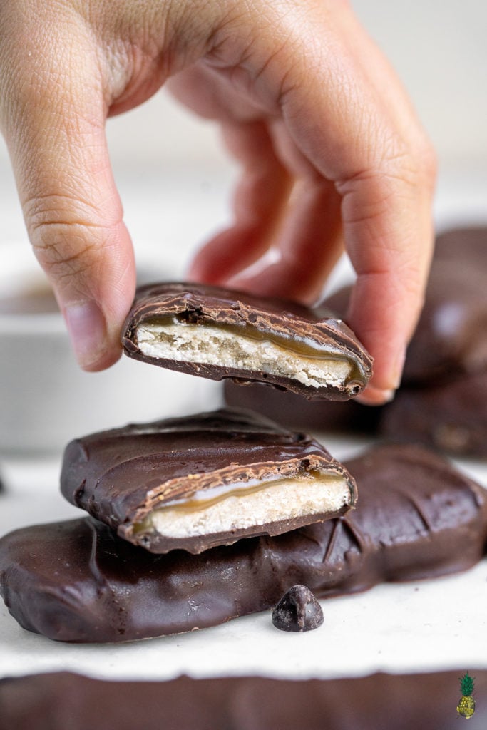 Homemade Vegan Milky Way Bars