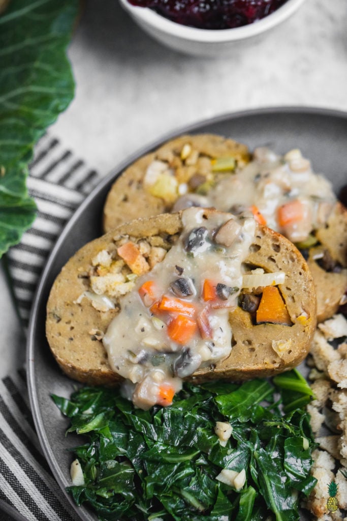 Christmas Recipe - Homemade Vegan Holiday Seitan Roast