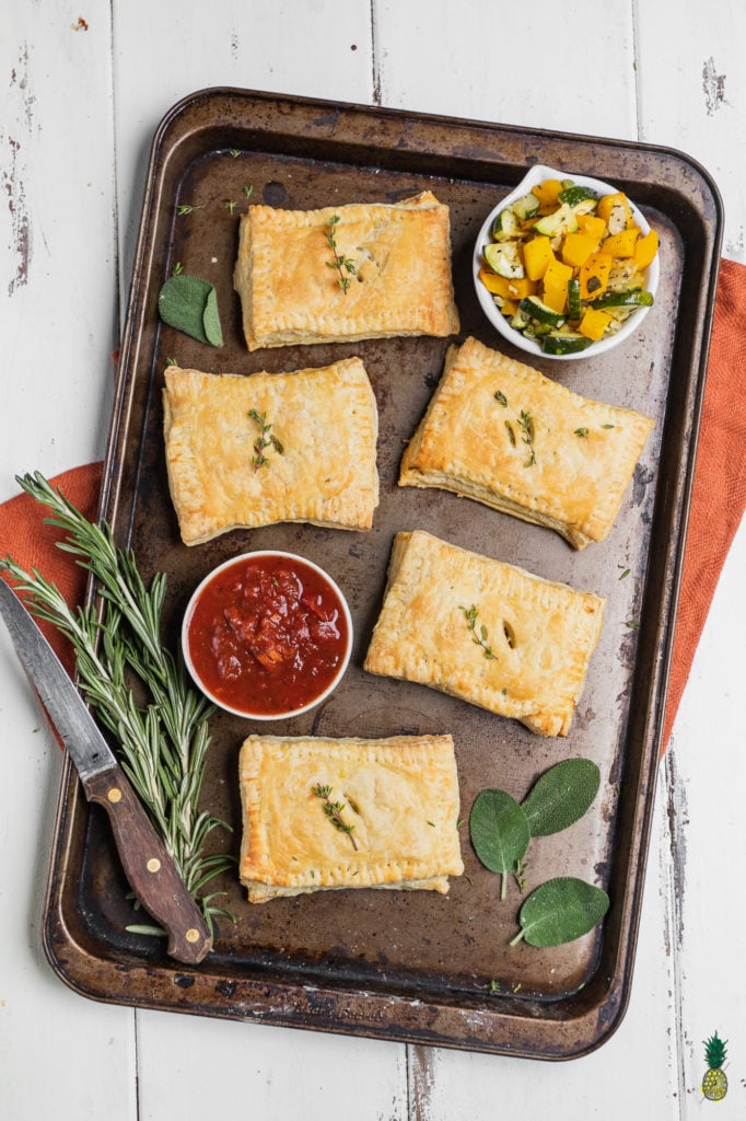 Savory Pumpkin Hand Pies with Marinara