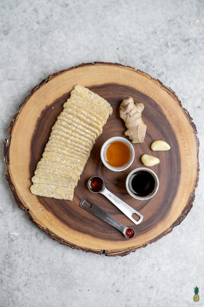 Vegan Teriyaki Tempeh Ingredients