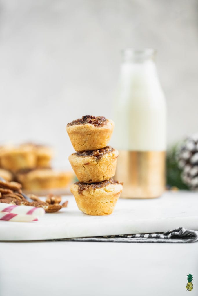 Pecan Tarts in a Stack