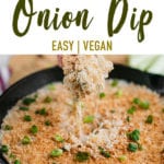 Creamy Baked Onion Dip with Crackers