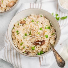 Creamy Mushroom Risotto (Easy & Vegan)