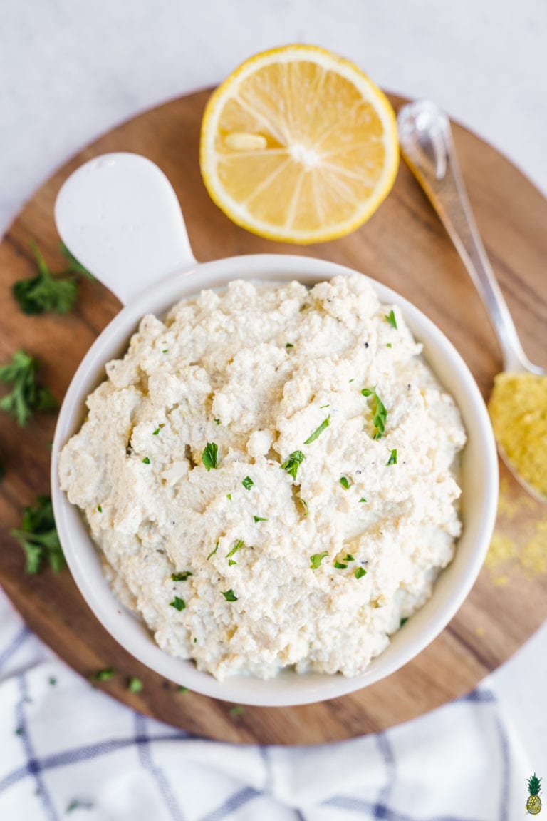 Easy Tofu Ricotta Cheese (Vegan + Just 7-Ingredients)