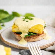 Vegan Eggs Benedict Recipe with Homemade Hollandaise