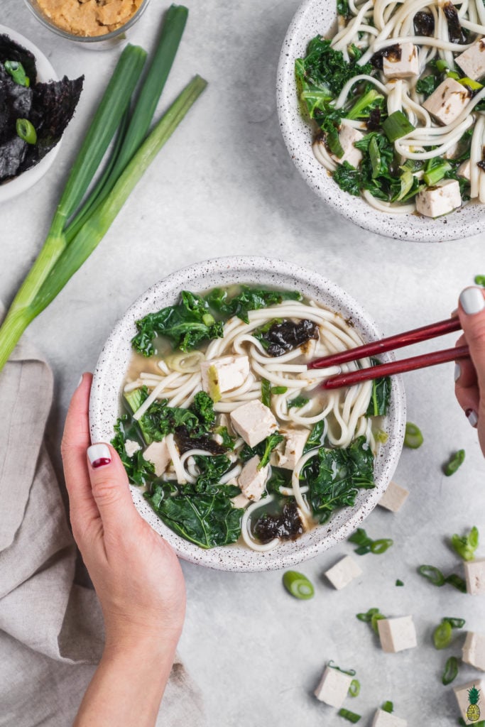 Miso Dumpling Soup (15 Minutes) - Naturallie Plant-Based