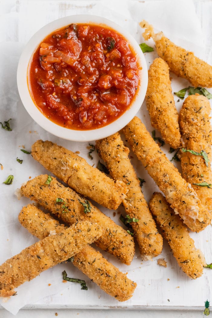 Homemade Vegan Mozzarella Sticks