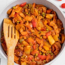 Vegan Filipino Chicken Afritada (Gluten-Free)