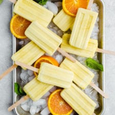 Vegan Orange Creamsicle Popsicles (5-Ingredients)
