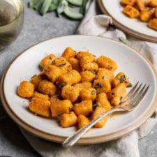 4-Ingredient Pumpkin Gnocchi with Garlic and Sage Butter Sauce-image