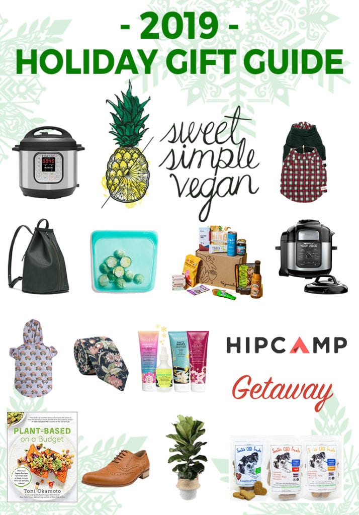 Main image withe products for sweet simple vegan holiday gift guide