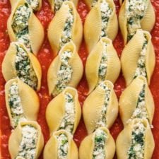 Easy Vegan Ricotta & Spinach Stuffed Shells